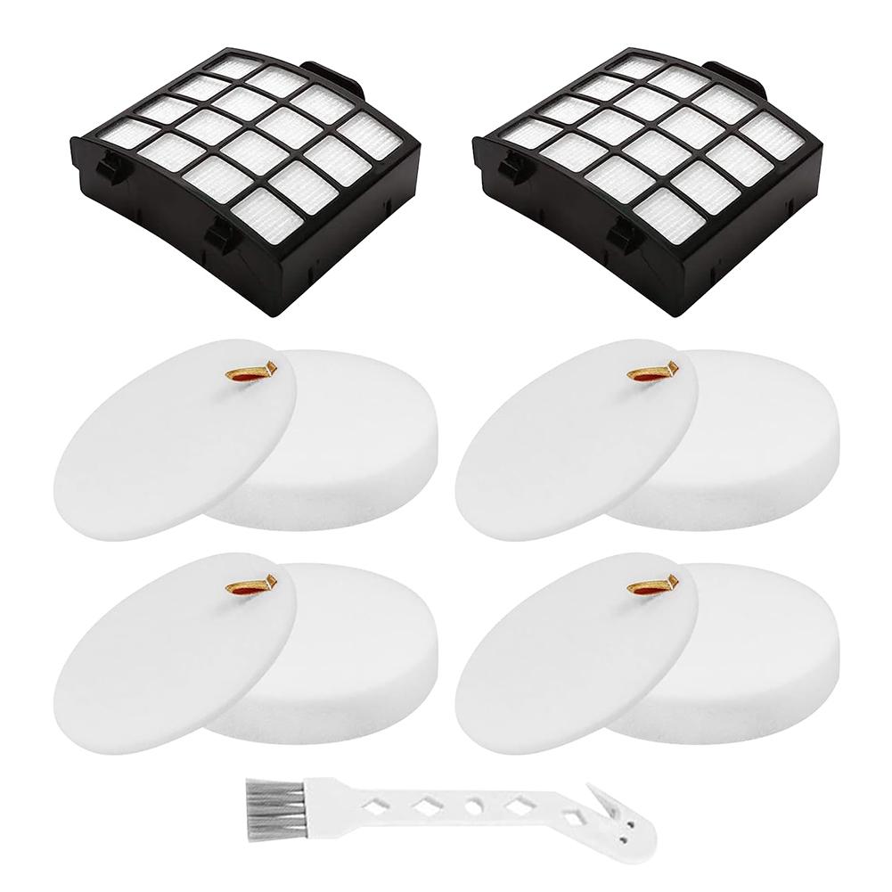 Replacement Filter Set for Shark AZ1810 Stratos Ultralight Vacuum 2 Filters and 4 Foam & Felt Filters with Brush