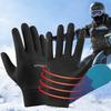 Electric Heated Gloves 3 Settings USB Warm Touchscreen Gloves Thickened Thermal Mittens Winter Skiing Motorcycle Cycling Gloves