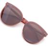 Eonadeoluteu Asian Fit Sunglasses Divine Horn-Rimmed Flat Lenses