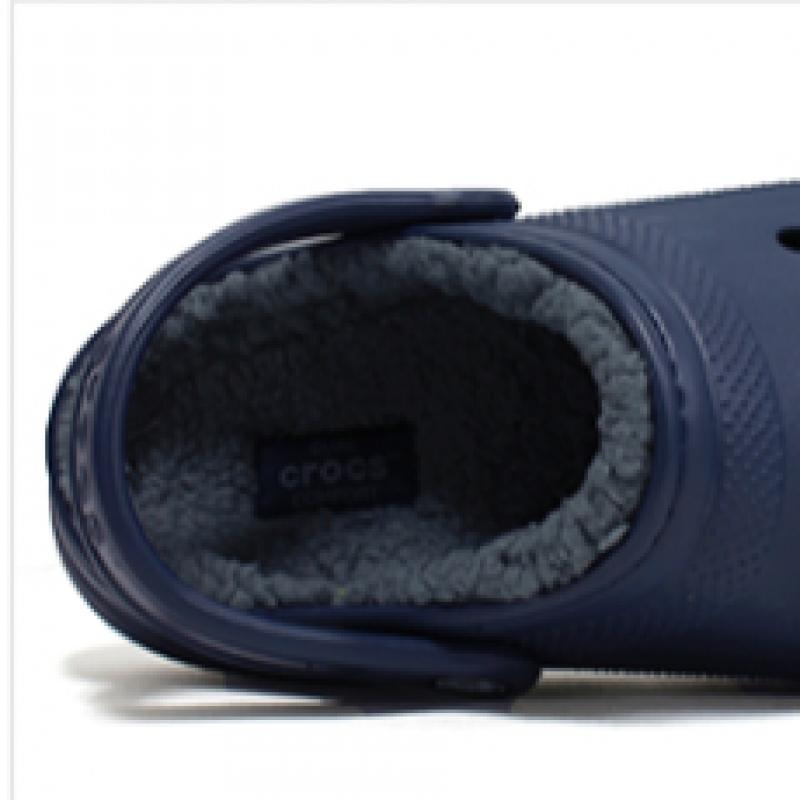 Crocs Classic Lined Clogs Men woMen Winter Slippers Navy 203591 459