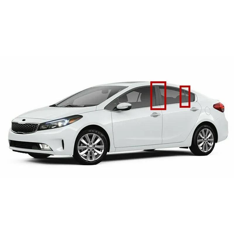 6Pcs Gloss Black Pillar Post Fit For Kia K3 Forte Sedan      Window Sticker Cover Door Side Trim Decor Kit