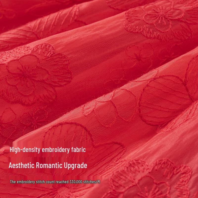 

David & Bella Girls Summer Red Princess Dress 5-6Y