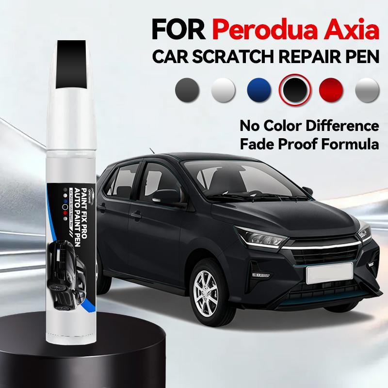 OPRTAMG Purpose Vehicle Car Paint Repair Pen For 2014-2025 PERODUA AXIA Paint Scratch Repair Accessories Blue B89 Black 209 Silv