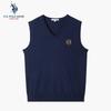 U.S. Polo Assn. Herren Business Casual Strickweste aus reiner Wolle