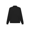 Fear of God Essentials FW21 Pullover Mockneck Sweatshirt with Reflective Logo Unisex Tops Black FOG-FW21-189