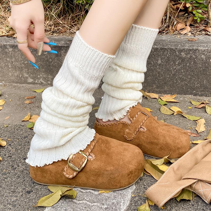 

Khaki fashion versatile one-pedal Boken slippers women s 2025 autumn new heightened thick-soled bag head Boken half slippers 35 верблюд