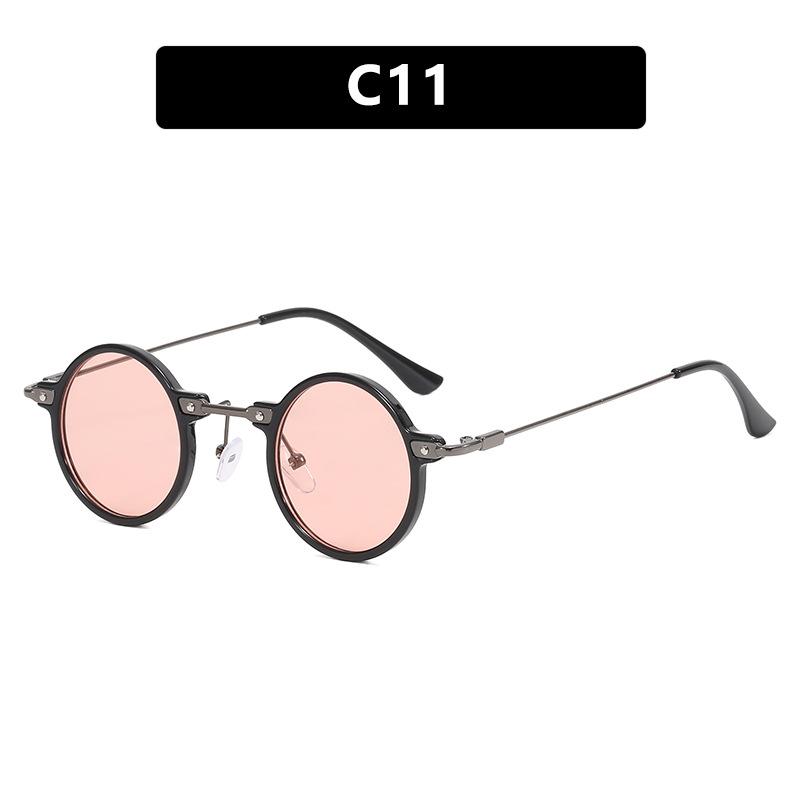 Small Frame Round Personality Hip Hop Sunglasses Retro Sunglasses Sunglasses