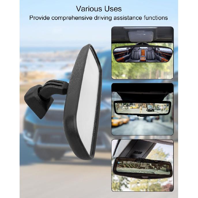 Interior Rearview Mirror Fit for Honda Accord Civic CR-V Fit Odyssey 2004-2017, Replace 76400-SEA-305 76400-SEA-004 76400-SEA-024 HD, Clear Tint Car