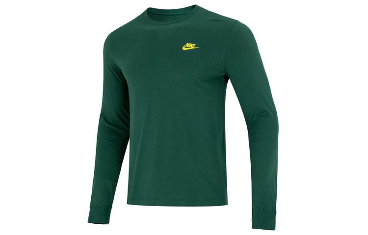 Nike T Shirts Men s Olive Green Crew Neck Moderate Straight Fit DR7822-341 S