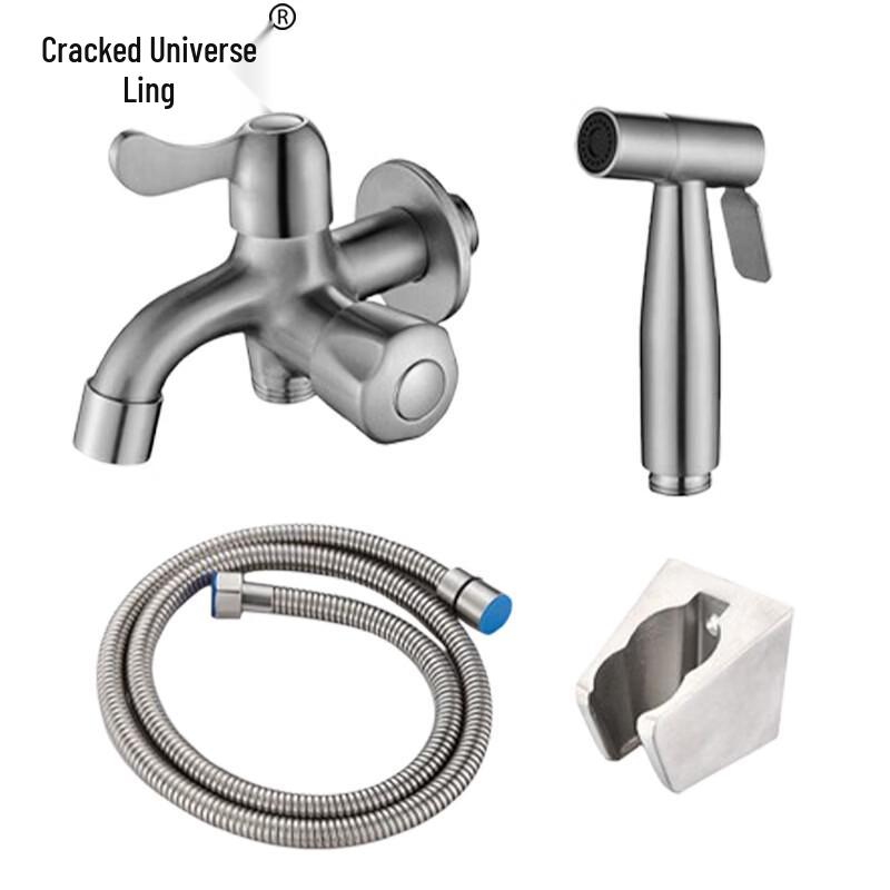Stainless Steel Faucet & Pressurized Spray Set
