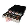 HD-4141S Heavy Duty Cash Drawer - SAFESCAN - Black/Silver - 8 Coin Compartments - 4 Bill Compartments