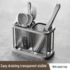 High-Grade Kitchen Chopstick Holder: Modern Storage Shelf & Draining Basket