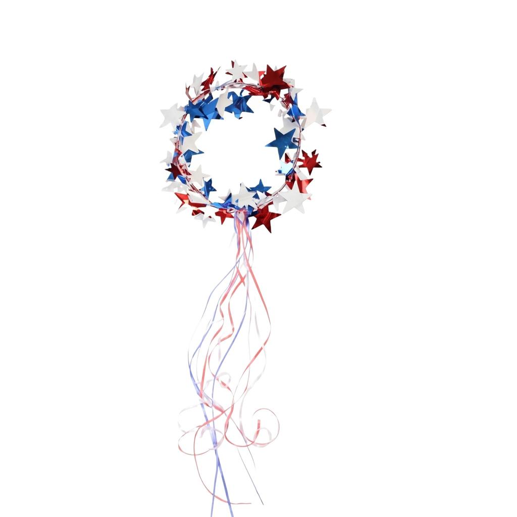 Red And Blue Star Hair Accessory Headband