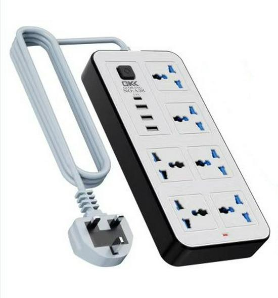 UK Standard Power Strip: Multi-Socket Panel with USB and Extension Cord