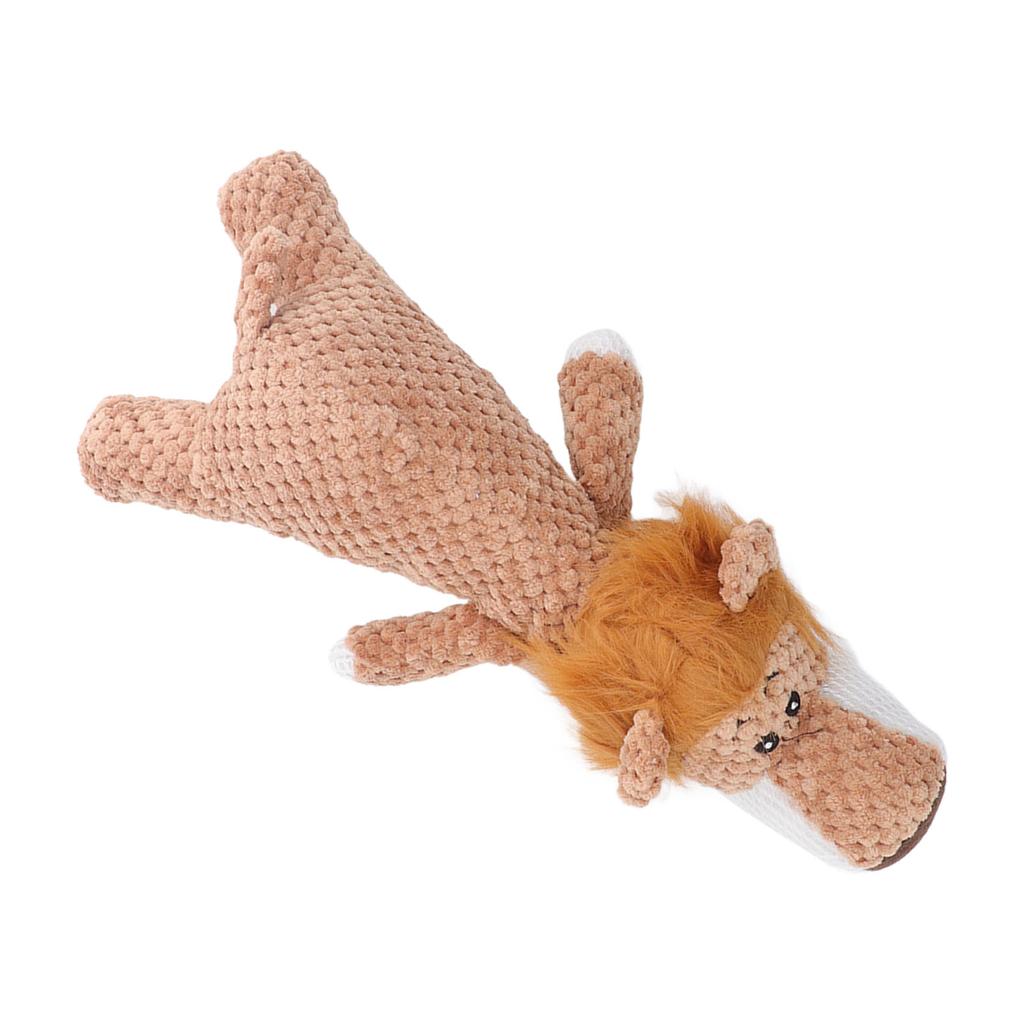 Dog Plush Toy Chewing Interactive Relieve Anxiety Durable Soft Stuffed Squeak Toy for Puppy Pets