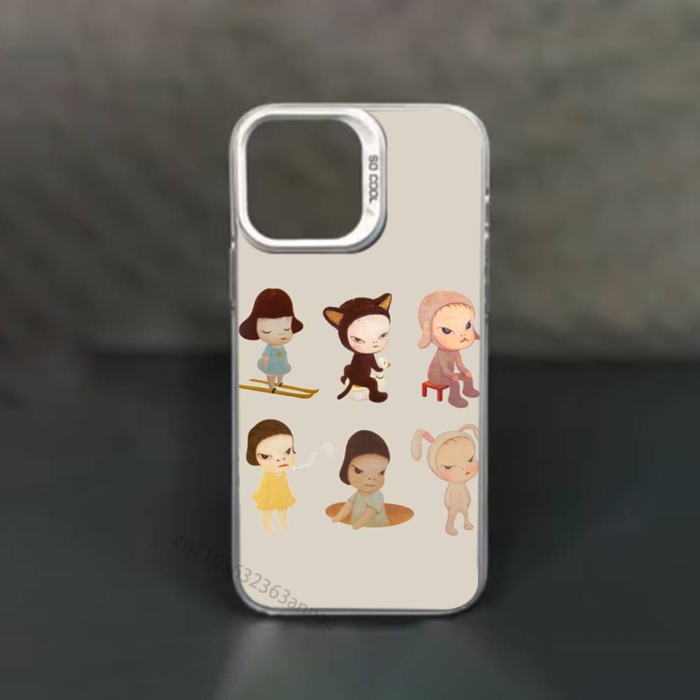 Y-Yoshitomos Art N-Nara phone Case for iPhone 17 11 12 Pro Max Plus Mini Air SE  16e 14 15 16 13 Soft Shell
