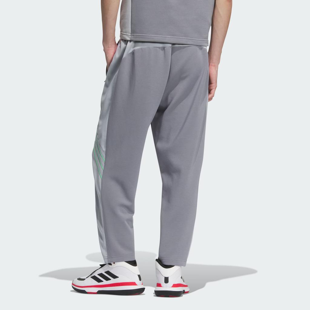 Adidas Basketball FW25 Performance Loose Fit Striped Color Block Casual Pants Men Bottoms KC0315