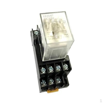 DC 12 14PDT Soket Tabanlı Elektromanyetik Güç Rölesi