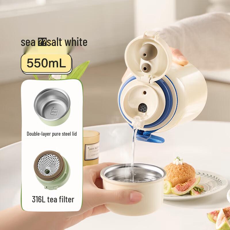 Supor 316L Stainless Steel Insulated Straw Bottle