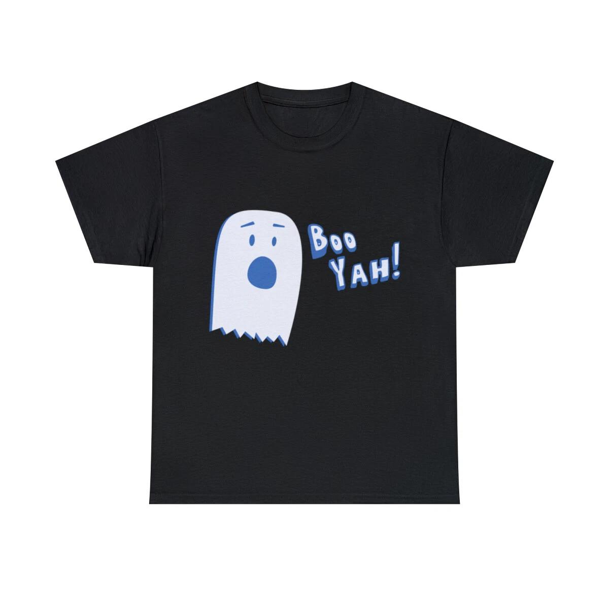 Booyah Funny Halloween Ghost Graphic Tee Shirt, S-5XL XL