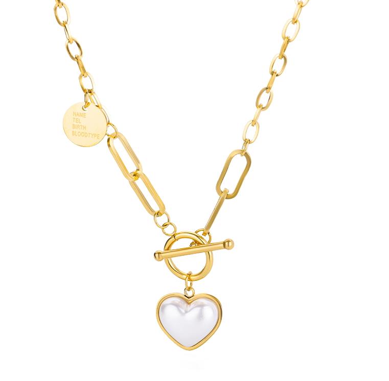 Crossed Swords & Onyx Heart Necklaces For Women Stainless Steel Crossed Swords Necklace Wedding Aesthetic Jewelry Gift