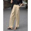 Demana Women's Slimming Casual Layered Ankle Pants