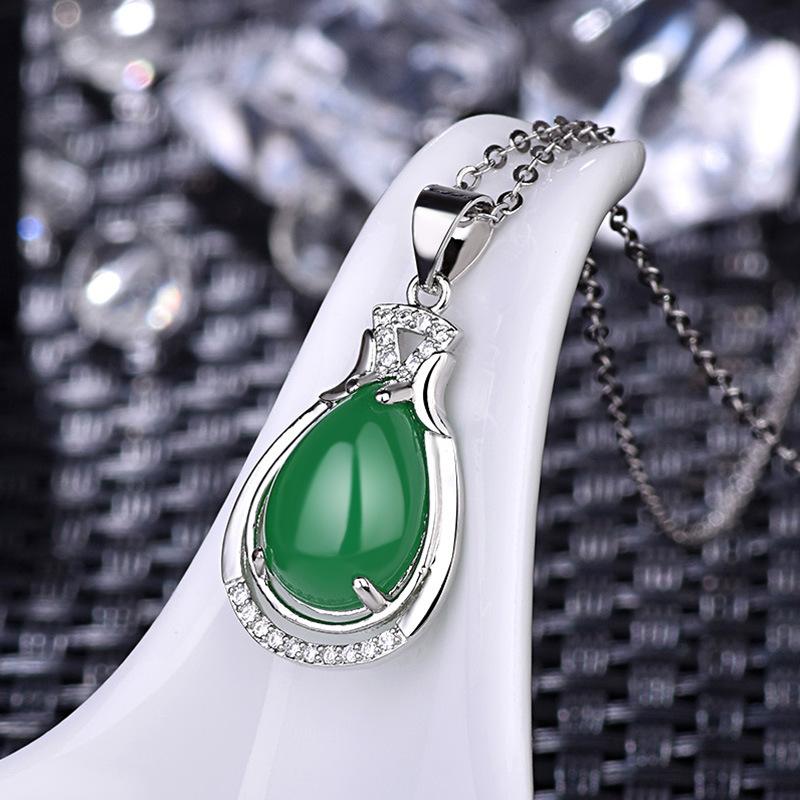 Lindon Damen-Halskette mit Anhänger, Kupferlegierung, Zirkon, modisches Geschenk