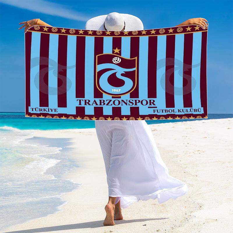Trabzonspor Print Beach Towel, Large Soft Quick Dry Towel for Beach Camping Swimming