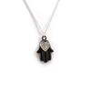 Les Trésors De Lily [J8078] - Designer Necklace 'Fatma' Black Silver