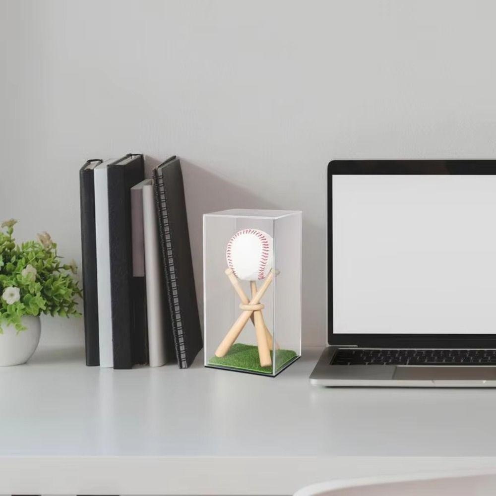 UV Protection Baseball Display Stand Dustproof Baseball Holder Case  Autograph