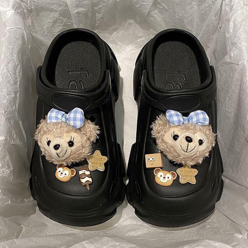 Cross-Border Cute Hat Coal Briquette & Shoe Accessories Set - Matching Shoe Buckle & Flower Set