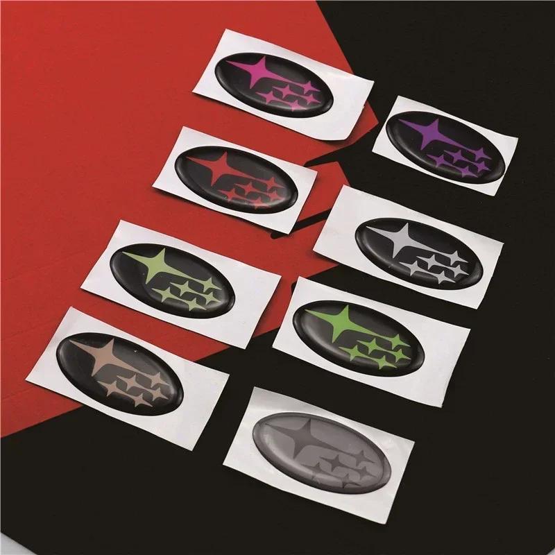 58x28MM Car Steering Wheel Cover Logo Emblem Sticker Decal for Subaru Forester Outback STI WRX Legacy Impreza Ascent Accessories Y14