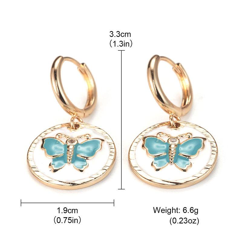 French Retro Exquisite Court Style Commuter Butterfly Elegant Earrings, High-end Design Women's Light Luxury Ear Jewelry