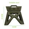 Outdoor Portable Folding Stool Camping Portable Plastic Stool High Load-bearing Handle Design Mini Chair Camping Fishing Stool
