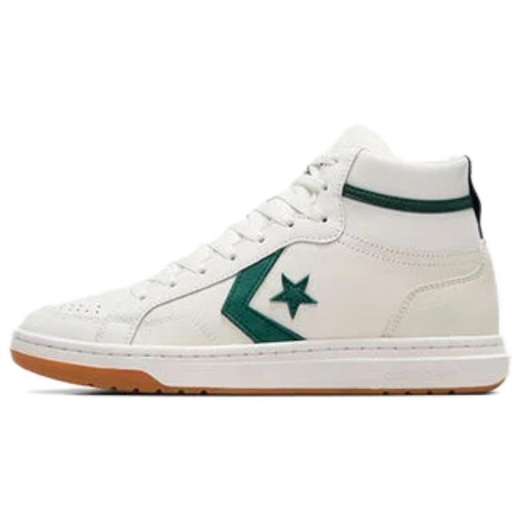 

Converse Pro Blaze Luxe Mid Classic Sport - Vintage White Green Envy Unisex Sneakers Cream Egret A09516C 40