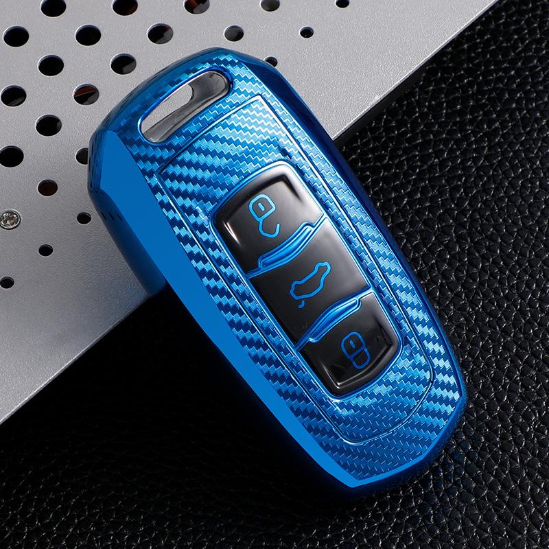 

Geely New Emgrand GS Carbon Fiber Car Key Bag - Electroplated Soft Rubber