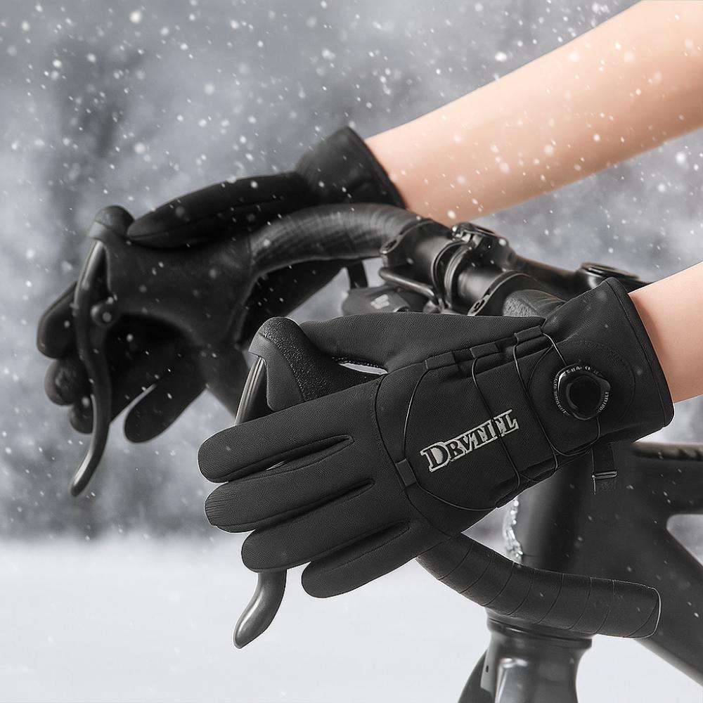 Winter Motorcycle Gloves Warm Waterproof Windproof Unisex with Touchscreen for Outdoor Riding Skiing Running Cycling Accessories
