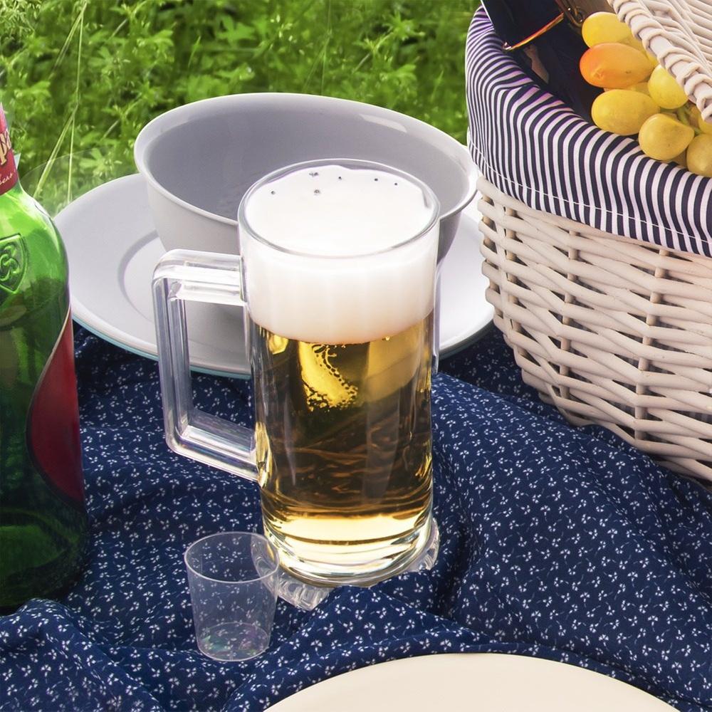 Kufel Plastikowy Szklanka do Picia Piwa Nietłukący Wielorazowy 620 ml