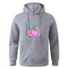 Long Sleeve Black Gray Teens Autumn Hooded Sweatshirt Hoodie Sportswear