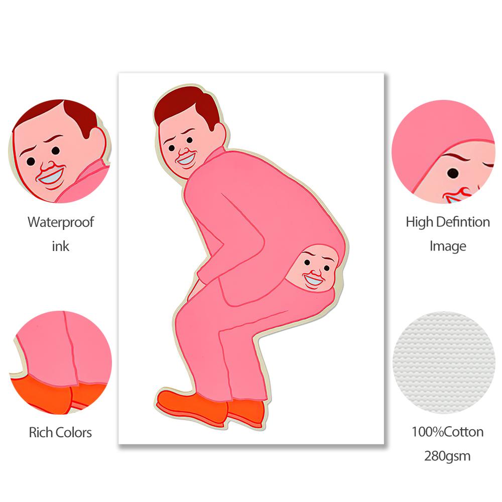 David Shrigley Wall Art Print Canvas Painting Funny Man Butt Abstract Animals Nordic Poster Home Decor Pictures For Living Room