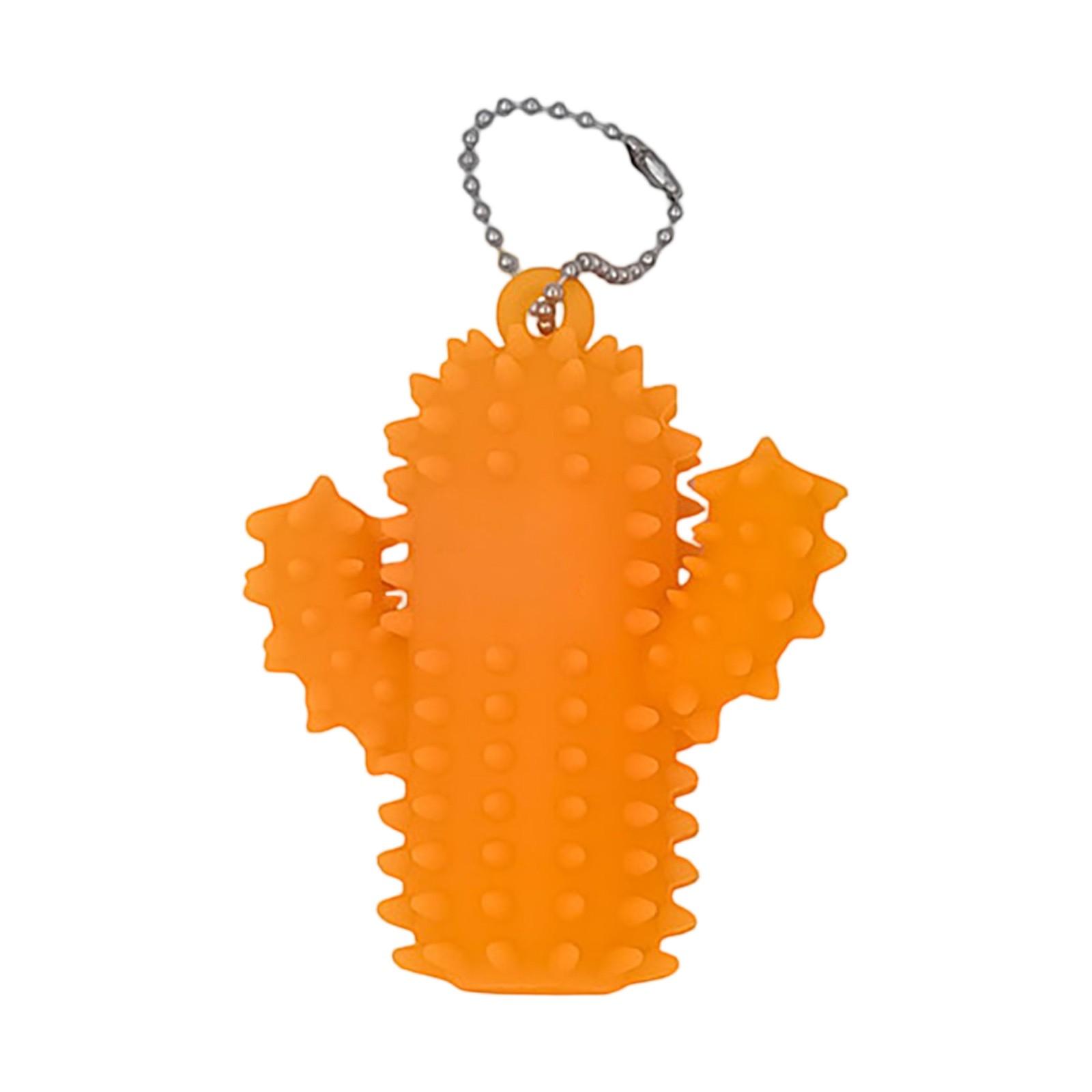 

Cactus Silicone Pain Sensory Decompression Toy Massage Acupoint Decompression New And Unique Toy One Size шафрановий