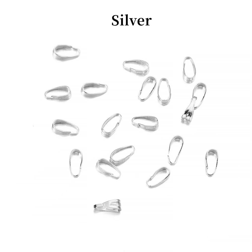 100ks/šarže 7 8 mm Přívěsné spony Konektory Sponky Konektory pro výrobu šperků Hledání náhrdelníků Příslušenství Potřeby