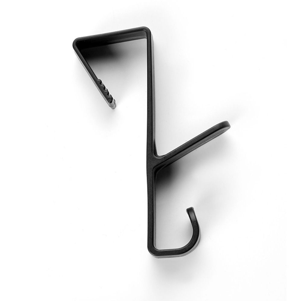

Space Saving Door Hook Organization Hanging Hook No Hole Punching Clothes Hook Home Living чорний