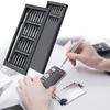 Ensemble 25 en 1 avec tournevis 24 pièces Magnétique de Précision Mini Ensemble de tournevis de poche, Petit ensemble de réparation pour téléphone portable/PC/Appareil photo