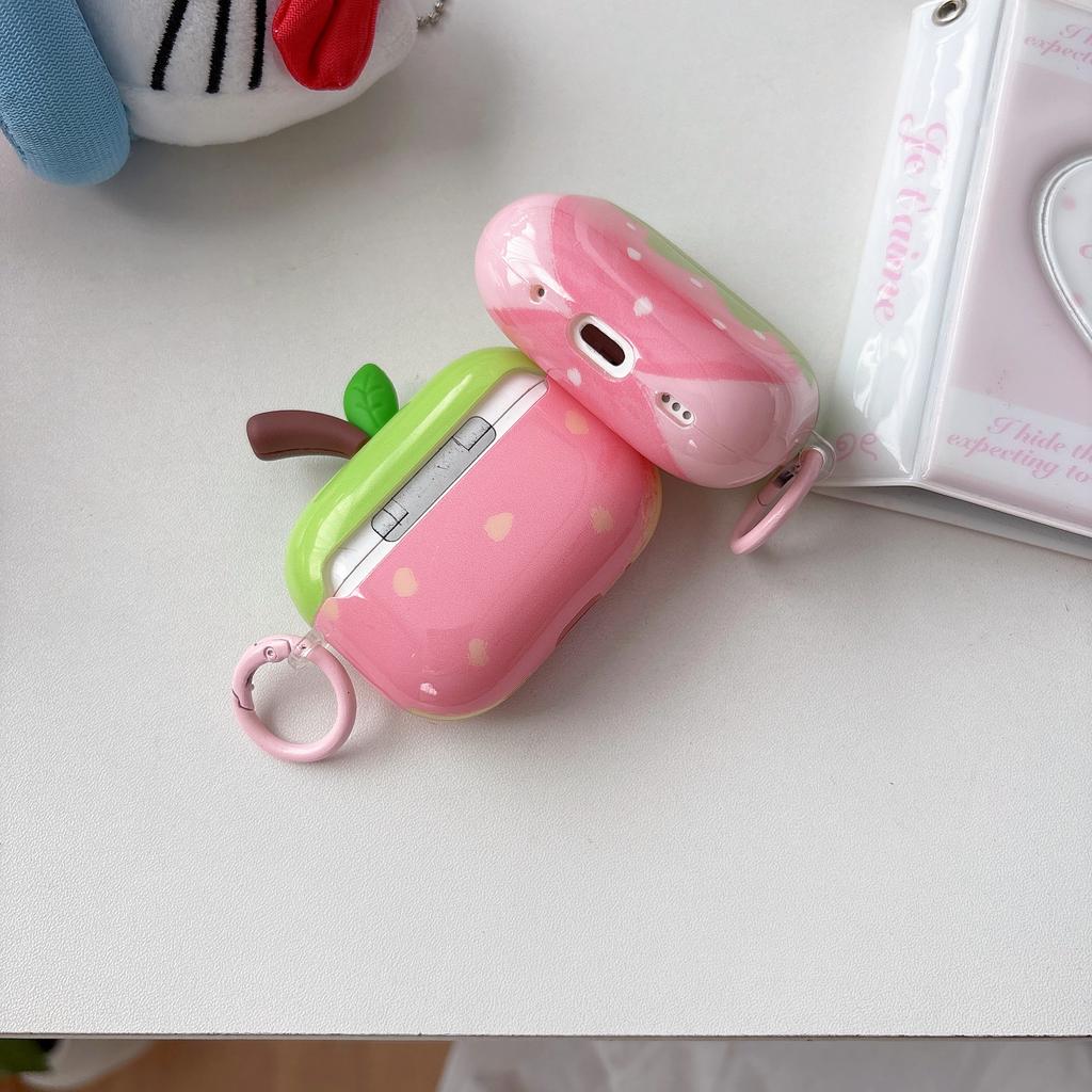 Einfaches schickes Wassermelone Erdbeere Tomate Fruchtmuster Schutzhülle für AirPods 1 2 3 4 Pro 2 Pro 3