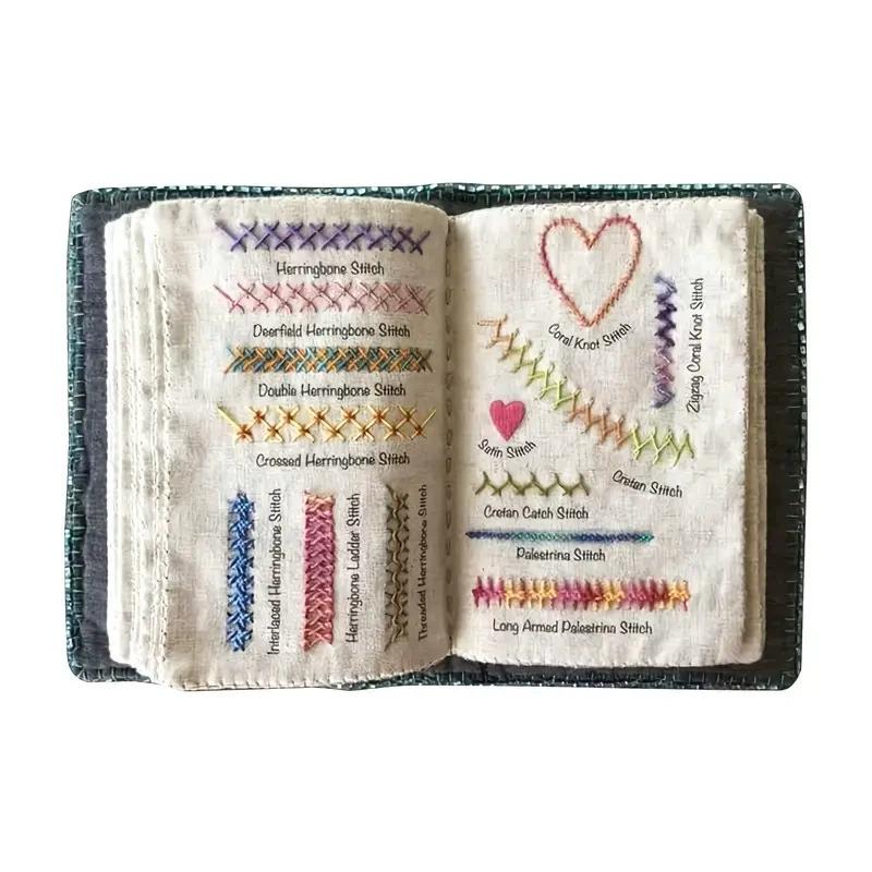 

Libro de bordado para principiantes guía de costura DIY con patrones de lino para manualidades
