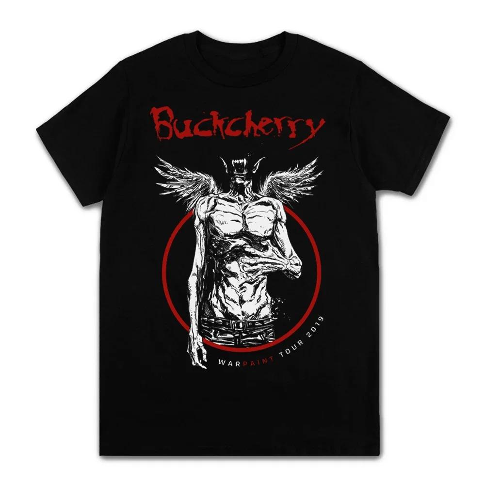 

Винтажная рок-группа Buckcherry Band с графическим принтом, повседневные топы, черная футболка, новая мужская футболка с коротким рукавом S чёрный