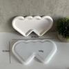 DIY Double Love Tray Silicone Mold Irregular Saucer Large Tray Plaster Drop Glue Mold