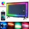 Bande lumineuse Led RGB 5050, 5M, Application intelligente, télécommande, couleur changeante, pour chambre, décoration de maison, fête, Festival