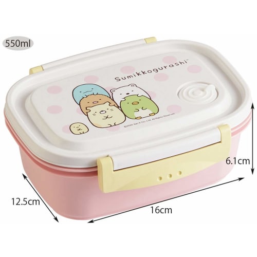 Skater Raku Light Lunch Box M Microwave Safe 550ml Sumikkogurashi Seal Container Storage Container XPM4